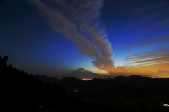 風神さんVS冨士山