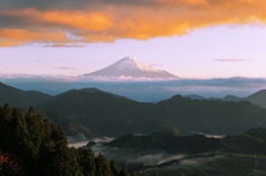 燃える雲　萌える雲海