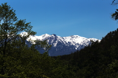 南信州の絶景Ⅲ　大鹿村から望む中央アルプスの峰々