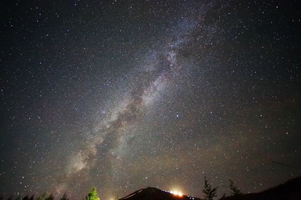 The Milkyway　over　Mt.fuji