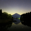 湖面に遊ぶ童星