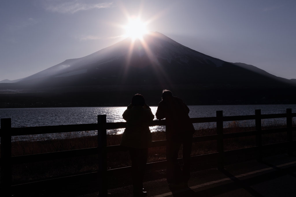 ちょっとずれちゃったね・・・・　うん、でもきれい・・・・