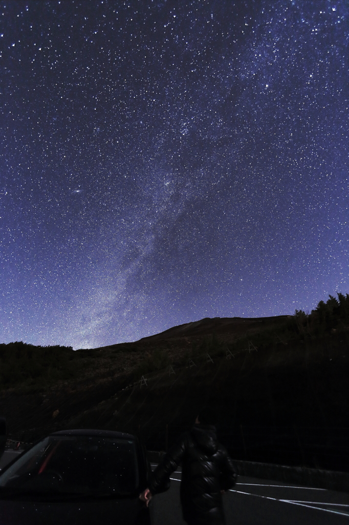 車と僕と満天の星々