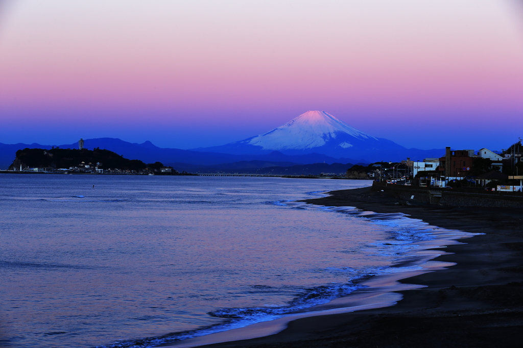 稲村ケ崎　紅富士