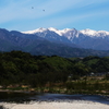 南信州の絶景Ⅳ　天竜川越しに臨む中央アルプスの峰々