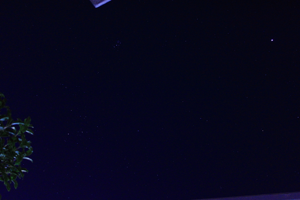 自宅からの星空