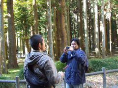 08_杉木立とOSSAN