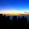 Blue sky from top of Mt Fuji