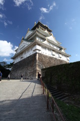 蒼天と天守と