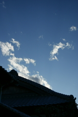 屋根の上の空