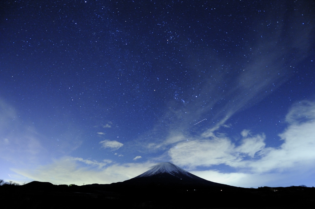 流れ星を探して。