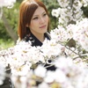 桜に囲まれて
