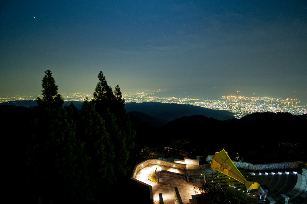 Panoramic night view