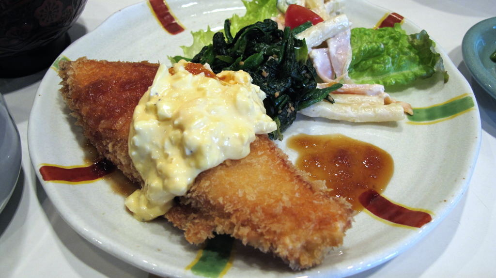 馴染の店のランチ