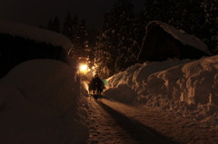 雪道。