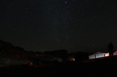 大晦日。満天の星空 in 砂漠。