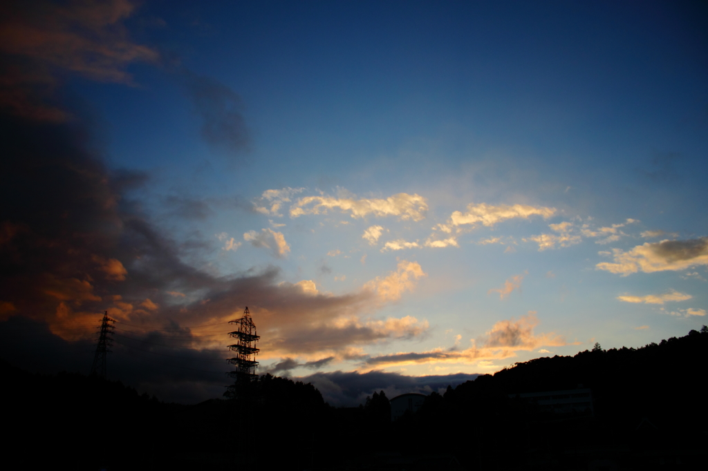 ベランダの空