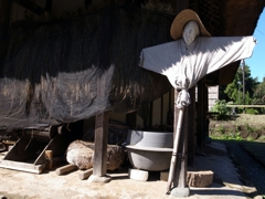 郷土民家園　かかし