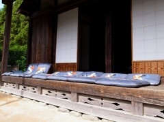 郷土民家園　座布団干し