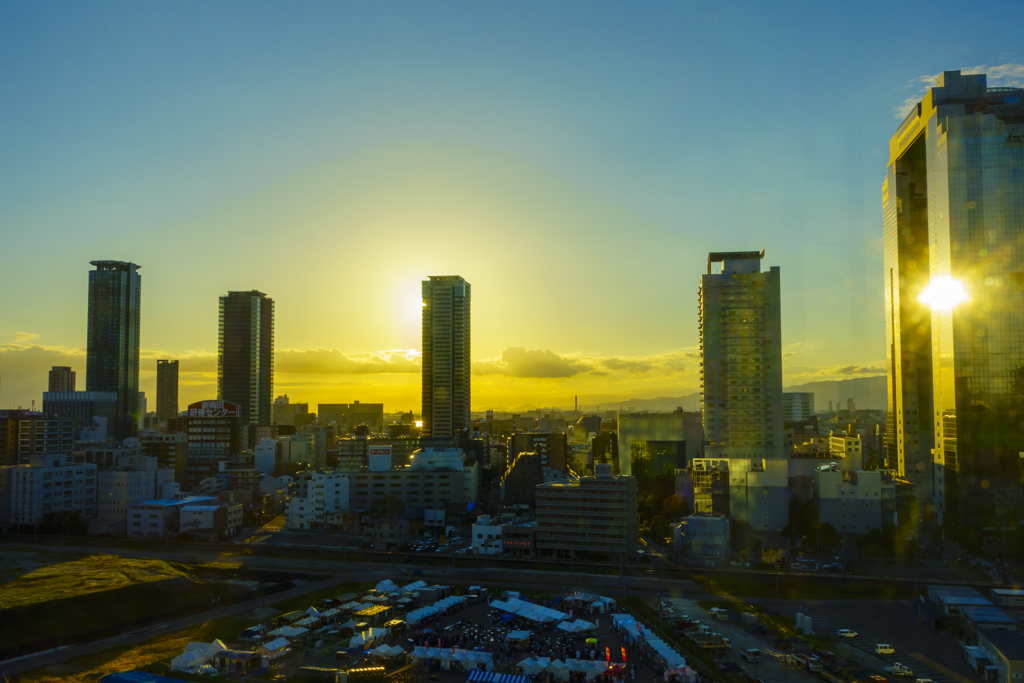 夕日