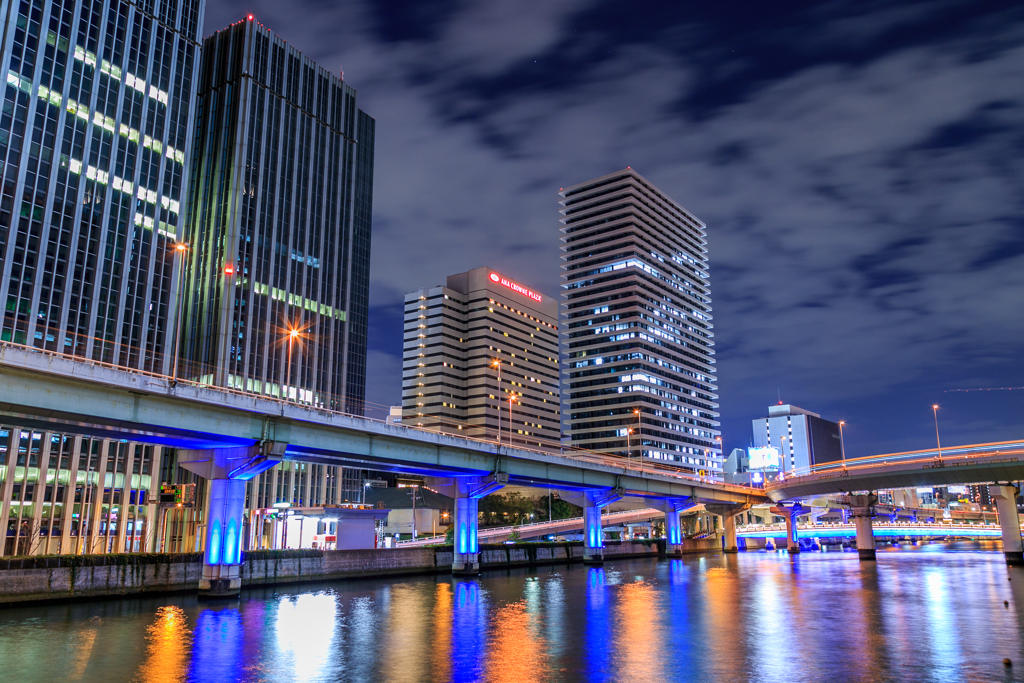 堂島川夜景...２