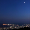 摩耶山から神戸繁華街を。