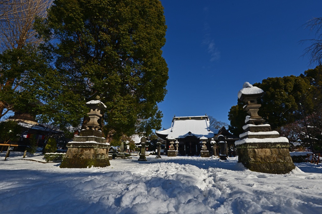 雪の国宝鑁阿寺