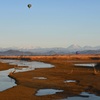 熱気球飛ぶ朝