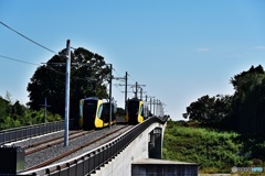 宇都宮LRT　交差する