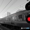 踏切信号は赤