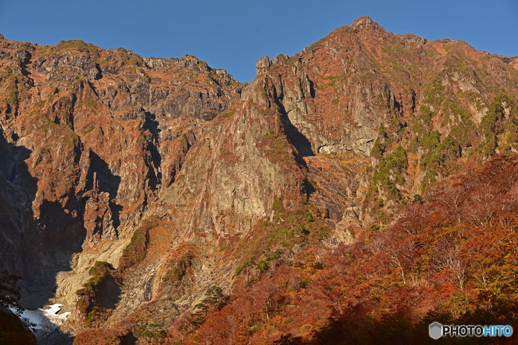 紅葉の一ノ倉沢