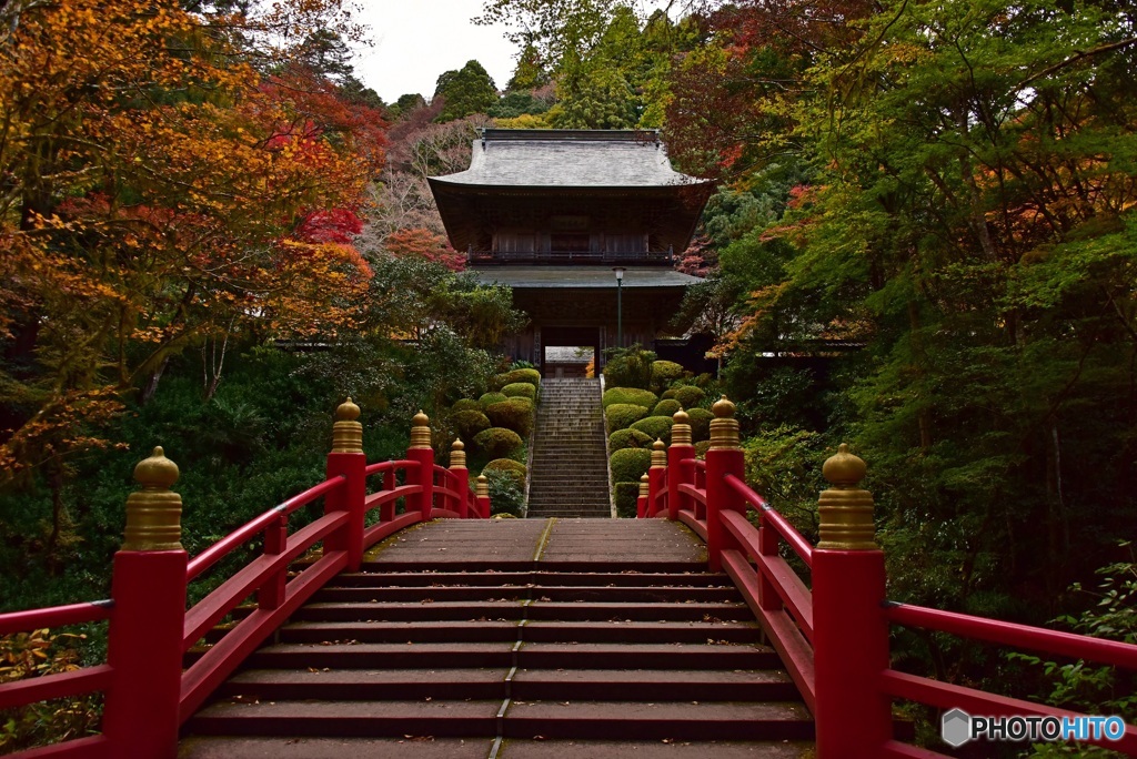 秋の雲巌寺