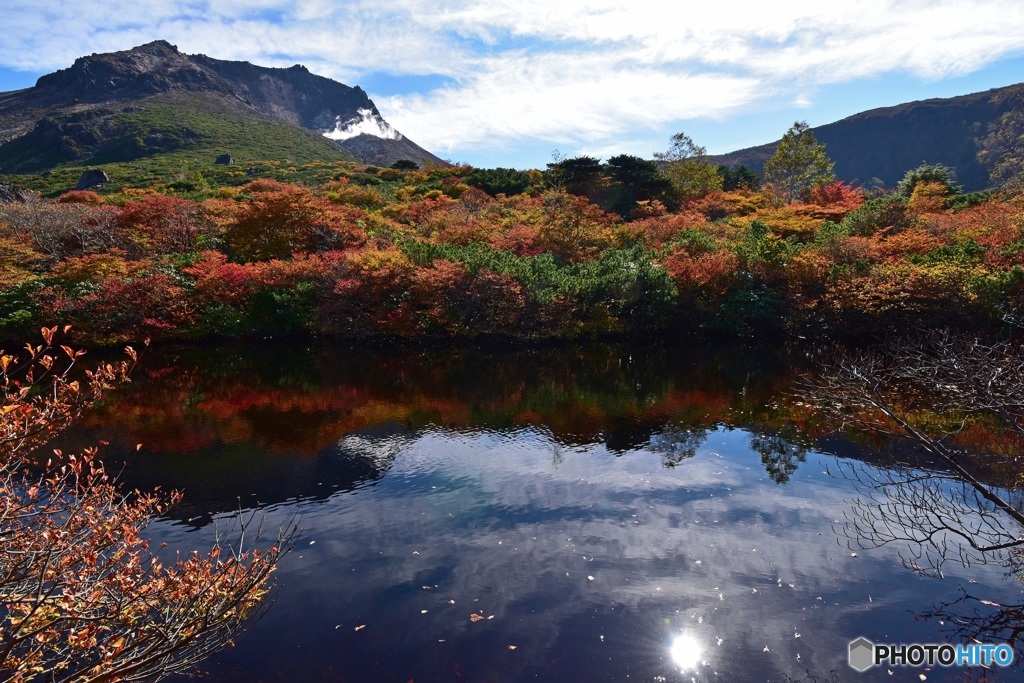 ひょうたん池の紅葉