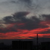 夕焼け鉄塔