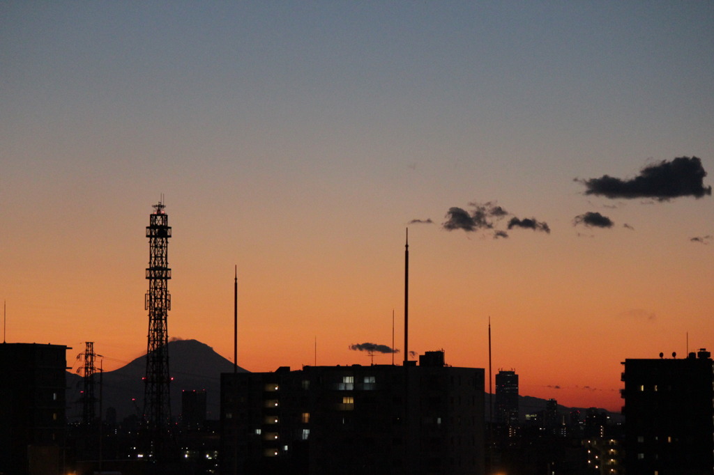 2010年最後の夕焼け