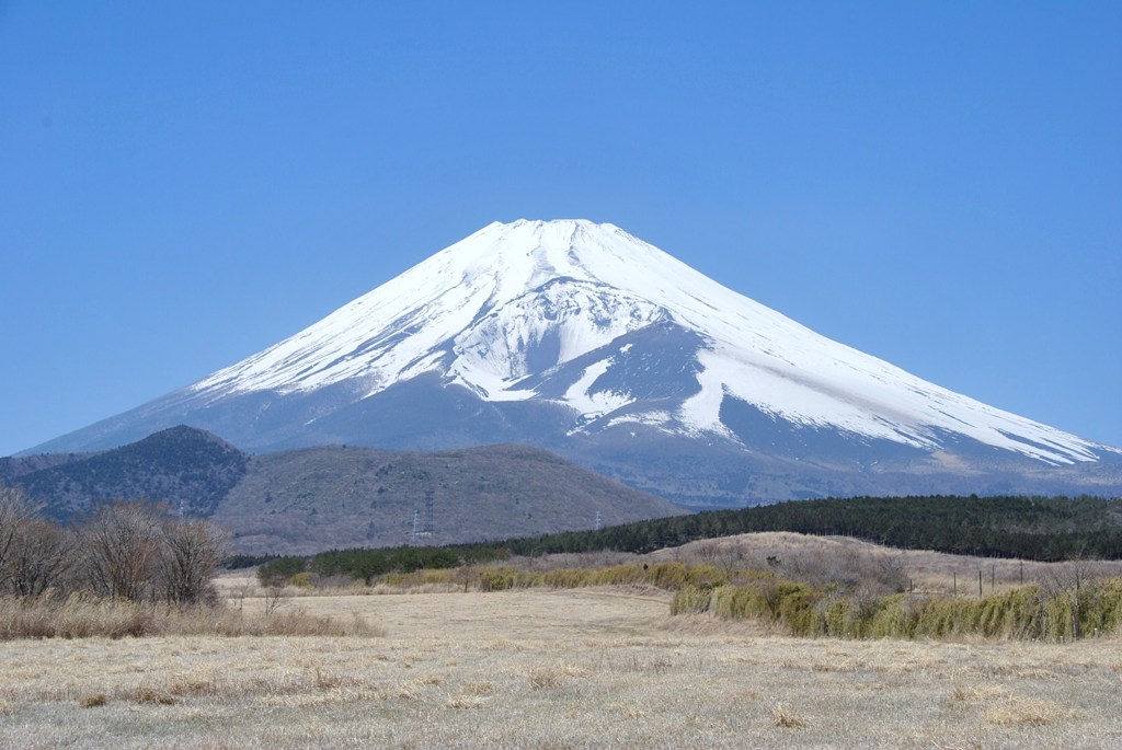春の富士山