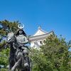 大垣城と騎馬像