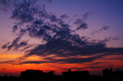 記憶色の夕日