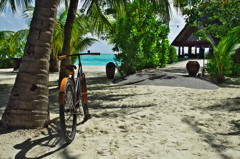 A bike on the beach