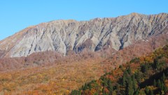 鍵掛峠展望台より大山南壁