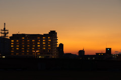夕闇と灯り