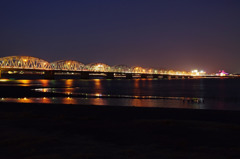 吉野川の夜