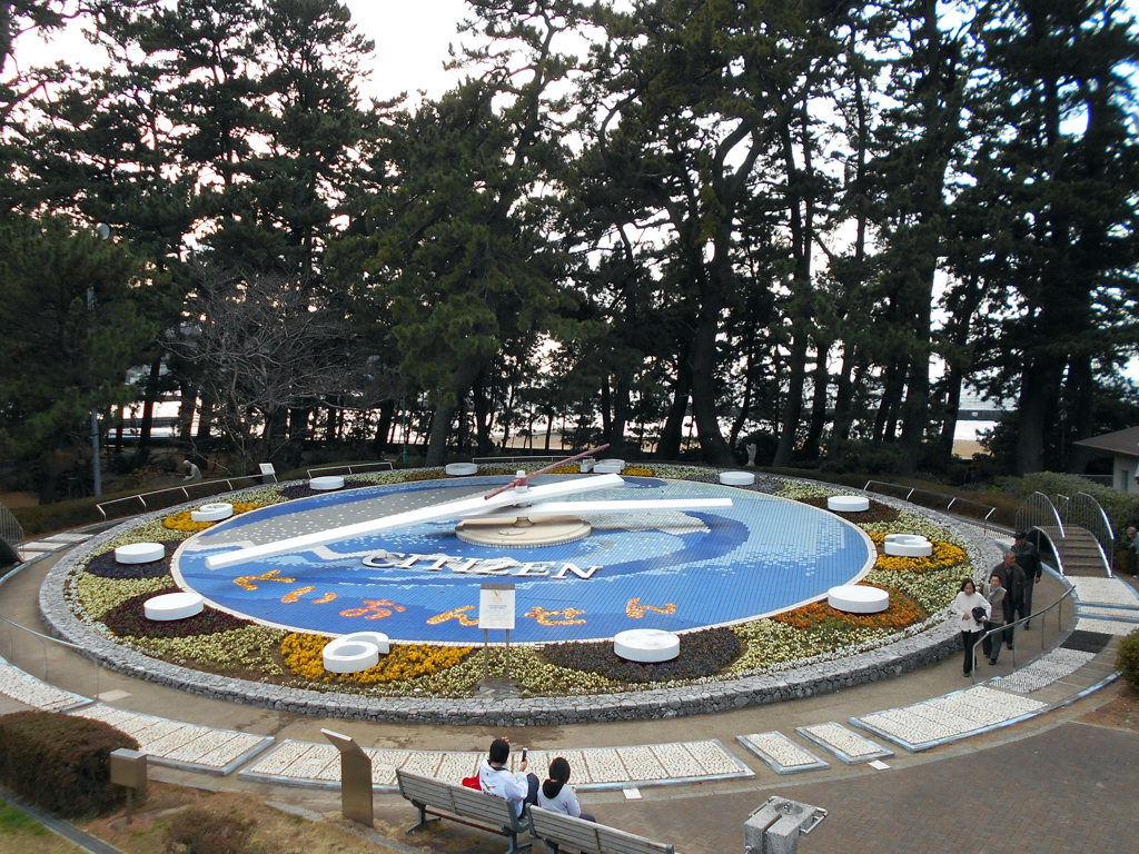世界最大の花時計 in 伊東市