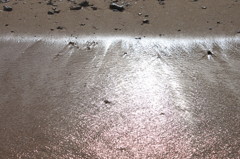 砂浜と光
