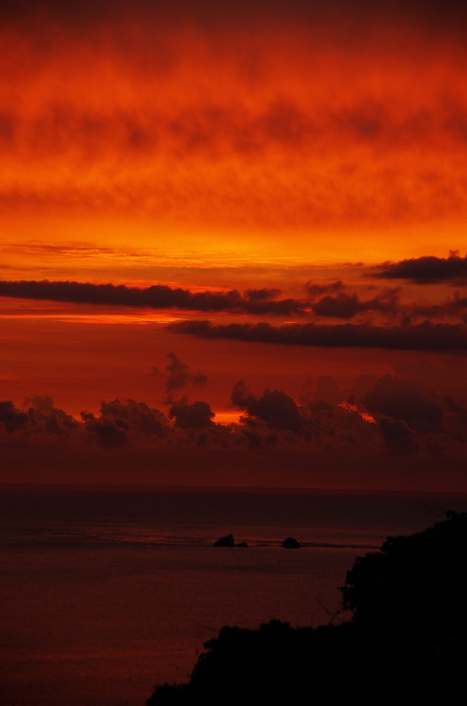 東シナ海の夕日