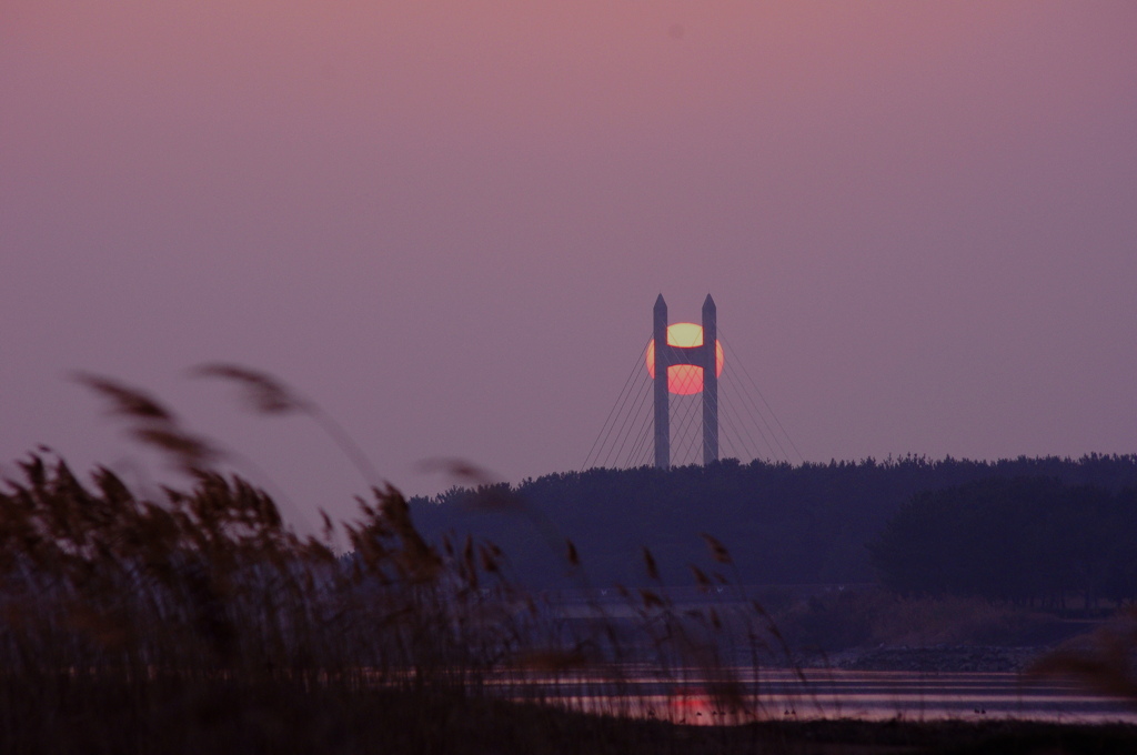 サンセットブリッジと日没④
