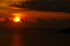 東シナ海の夕日