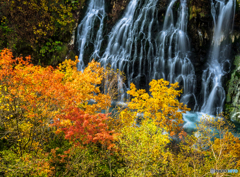 秋景・白髭の滝