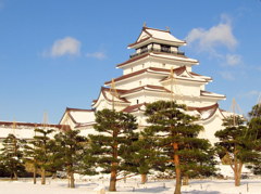 冬の鶴ヶ城