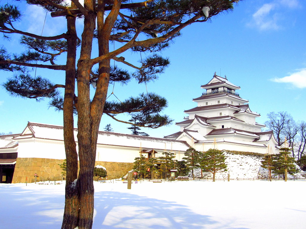 冬の鶴ヶ城
